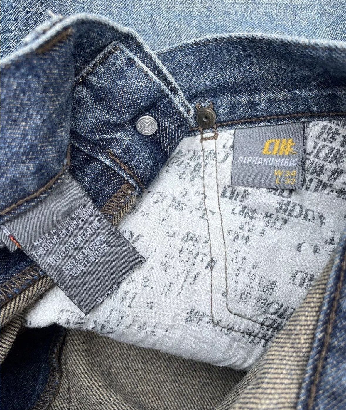 Alphanumeric Vintage Alphanumeric skateboards jeans 2000s Y2K Size US 34 / EU 50 - 5 Thumbnail
