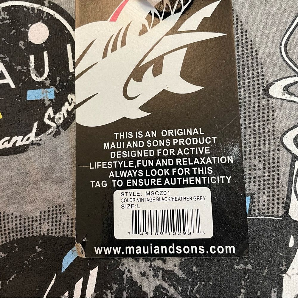 Maui and Sons NWT New Maui And Sons Black Zip Sweatshirt Sweater Size L Size US L / EU 52-54 / 3 - 6 Thumbnail
