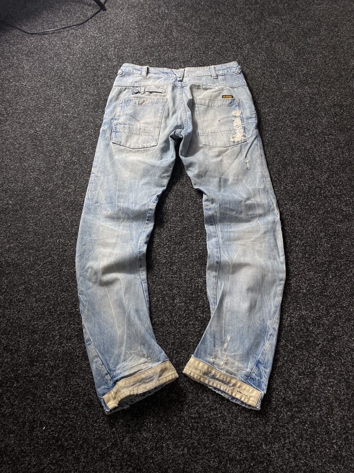 G-Star × Vintage 🔥G STAR OPIUM DISTRESSED TAPERED LOOSE JEANS 28 Size 28" / US 6 / IT 42 - 10 Thumbnail