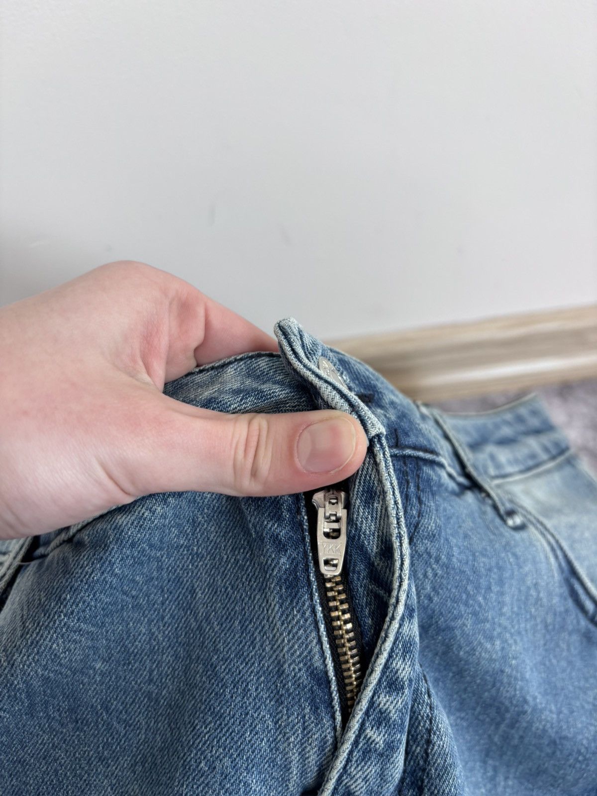 LFDY LFDY Live Fast Die Young Blue Multipocket Baggy Cargo Jeans Size US 34 / EU 50 - 10 Thumbnail