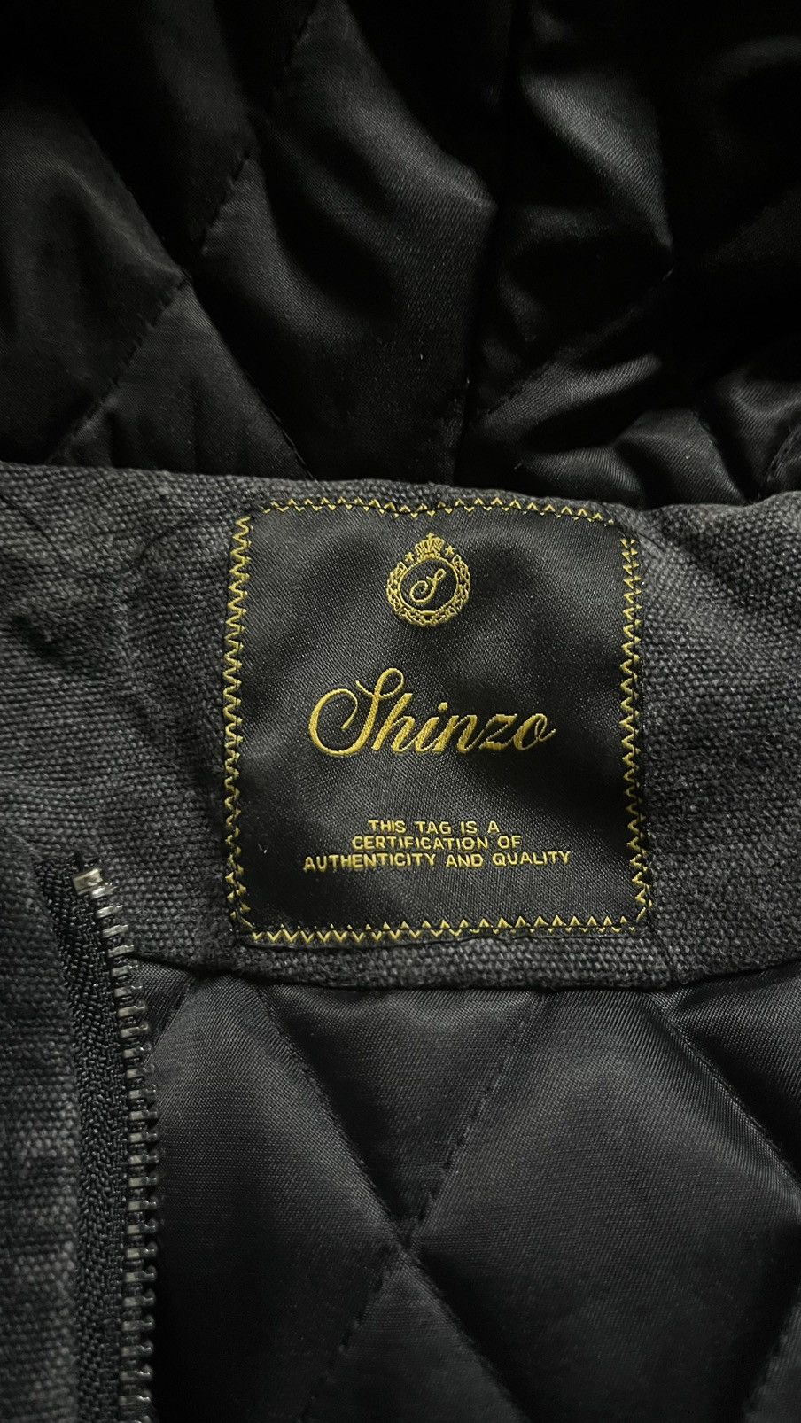 Shinzo Canvas Clasp Bomber jacket