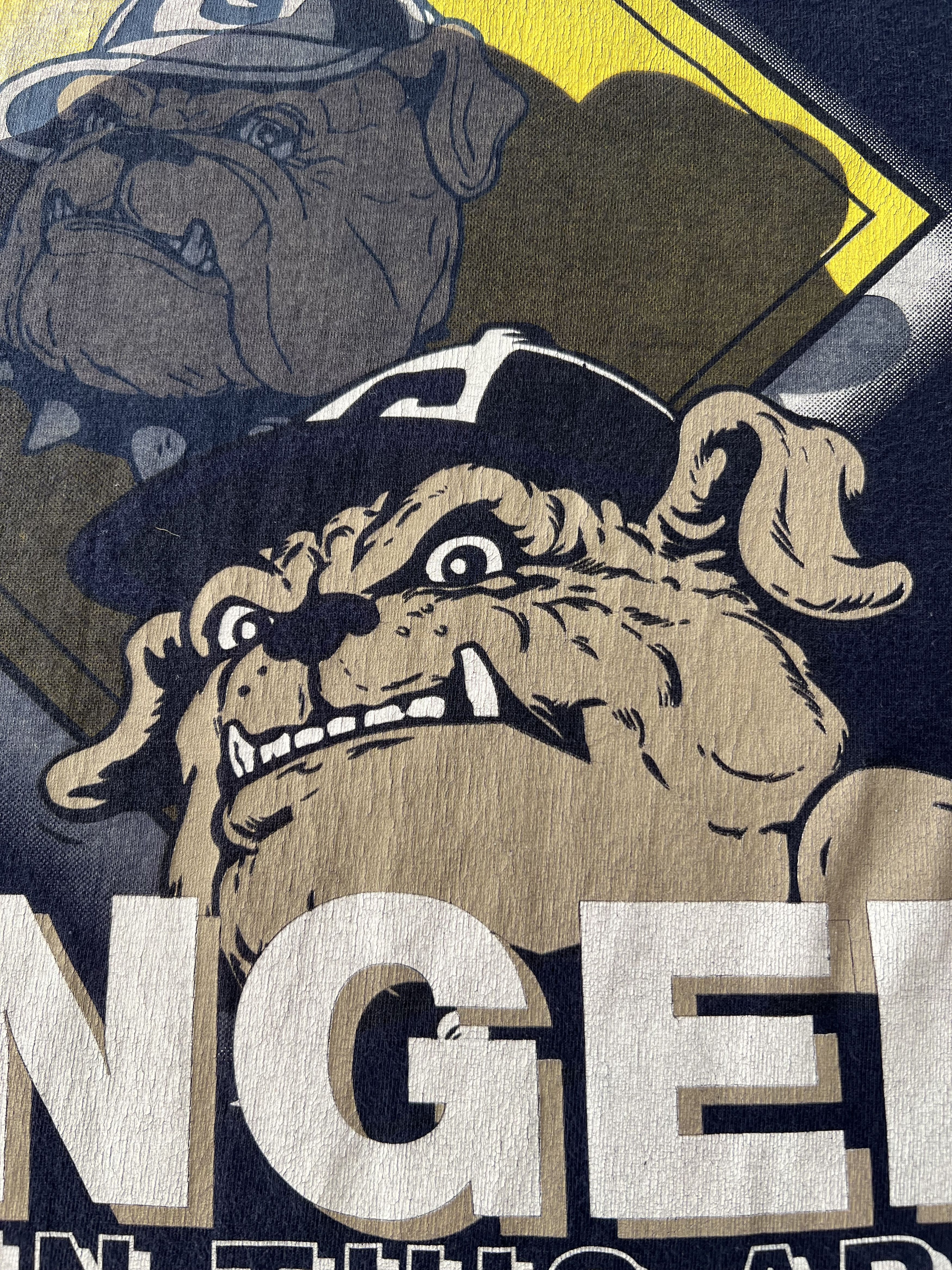 Vintage Vintage 90s Georgetown Hoyas University Nutmeg Navy T-shirt Size US M / EU 48-50 / 2 - 4 Thumbnail