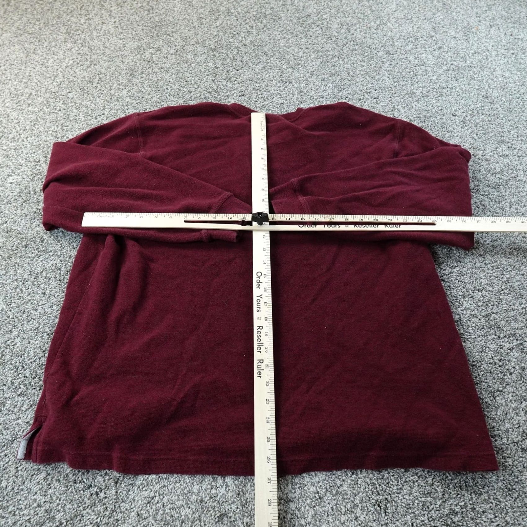 Vintage LL Bean Shirt Mens 2XL Red Unshrinkable Waffle Knit Thermal Henley Long Sleeve Size US XXL / EU 58 / 5 - 5 Thumbnail