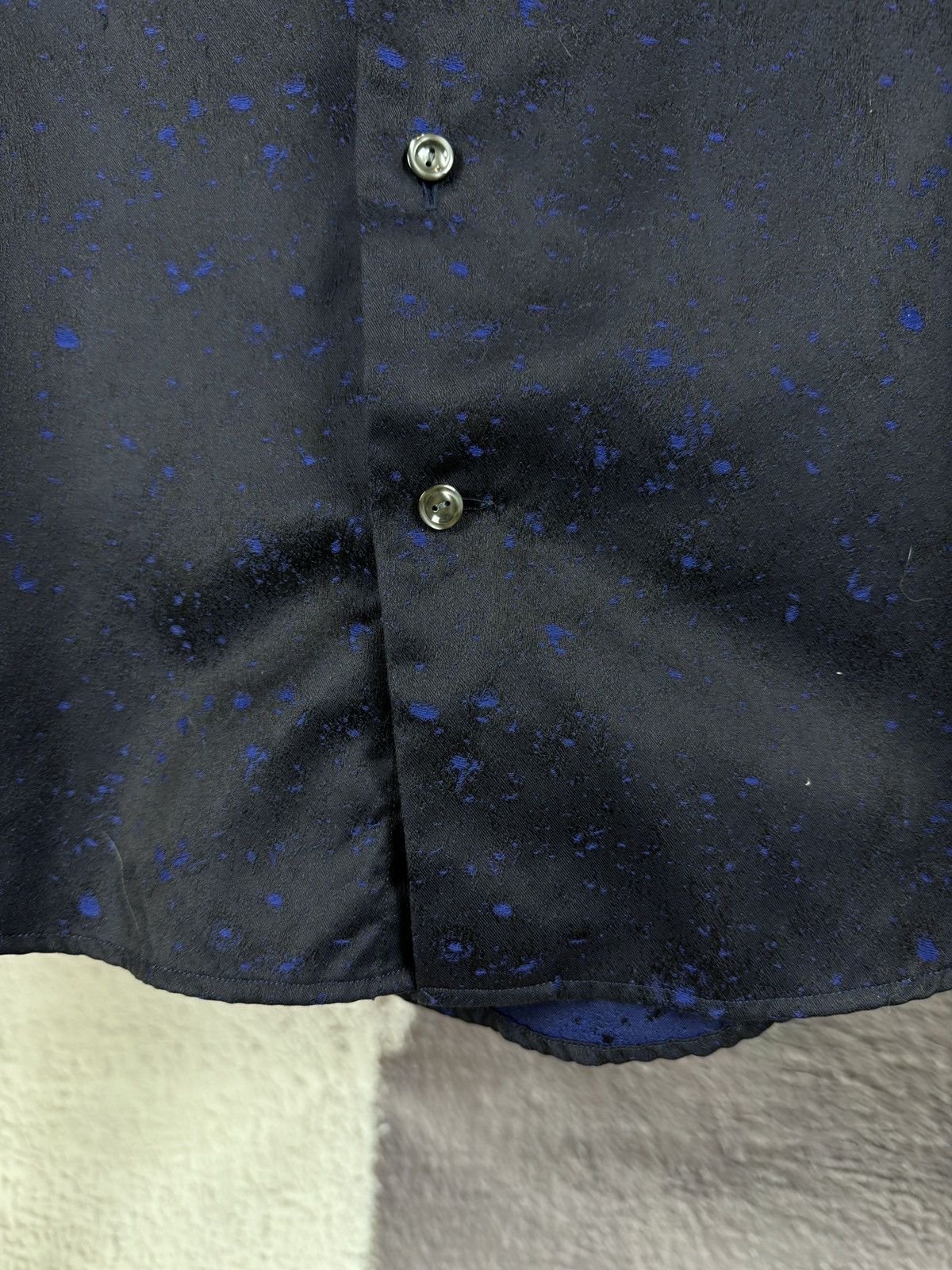 Eton ETON blue spray pattern Brighton long sleeve shirt Size US L / EU 52-54 / 3 - 7 Thumbnail