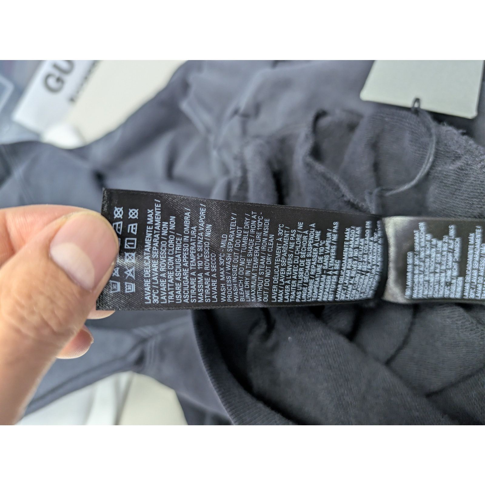 Balenciaga o1rshd1 3B Sports Icon Hoodie in Washed Dark Grey Size US S / EU 44-46 / 1 - 19 Thumbnail