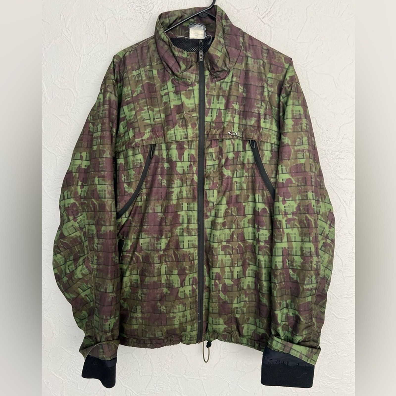 Vintage Y2K Oakley Camo Software Technical Polyester Green