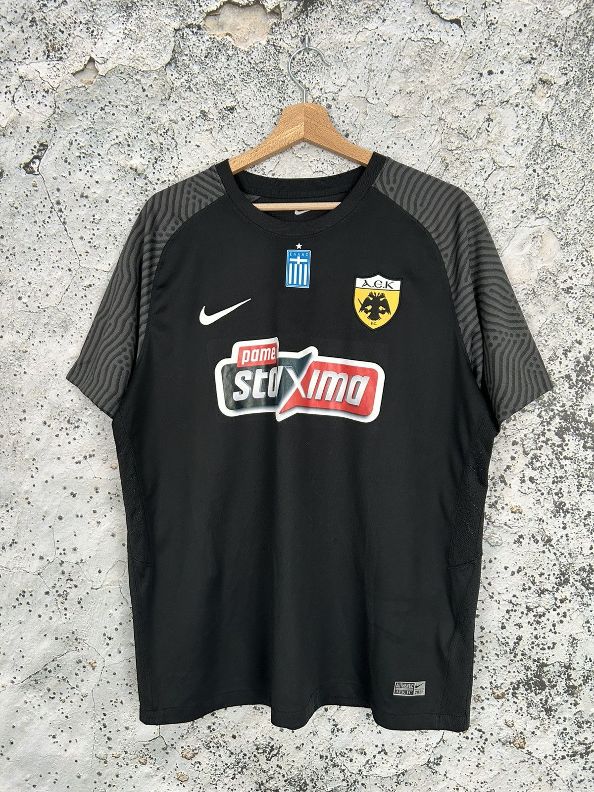 Nike Nike AEK Athens Soccer Jersey Rare Football Vintage Sprot Size US XL / EU 56 / 4 - 1 Thumbnail
