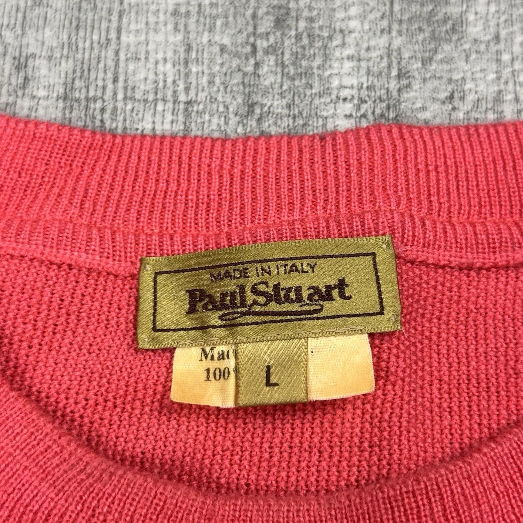 Paul Stuart VINTAGE PAUL STUART 90s CORAL PINK WOOL CREWNECK PULLOVER SWEATER LUXURIOUS MENS L Size US L / EU 52-54 / 3 - 3 Thumbnail