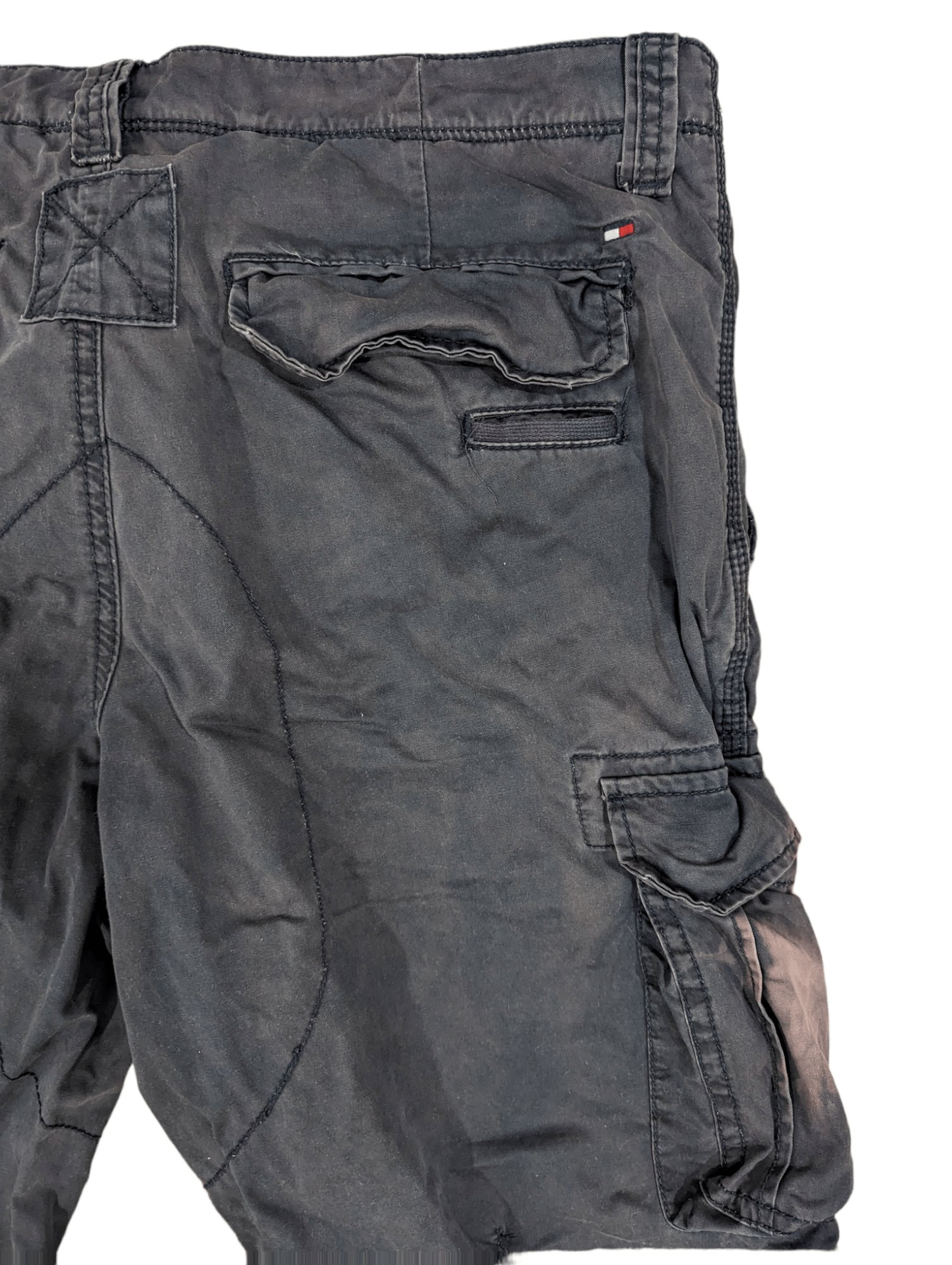 Tommy Hilfiger DISTRESSED TOMMY HILFIGER DOUBLE KNEE CARGO PANTS Size US 36 / EU 52 - 10 Thumbnail