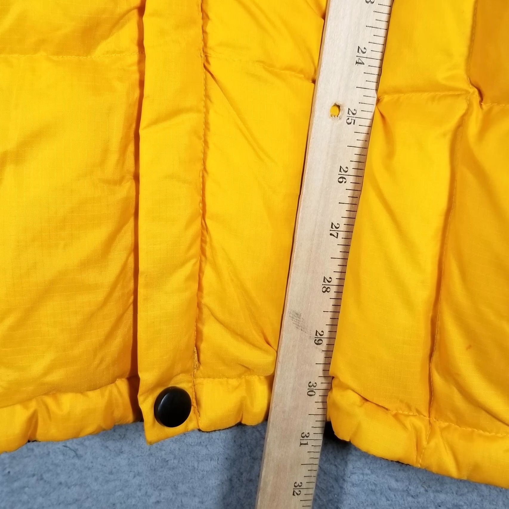 Vintage VINTAGE Arizona Jean Co Vest 2XL Yellow Reversible Puffer Quilted Nylon Fleece Lined Mens Size 48R - 5 Thumbnail