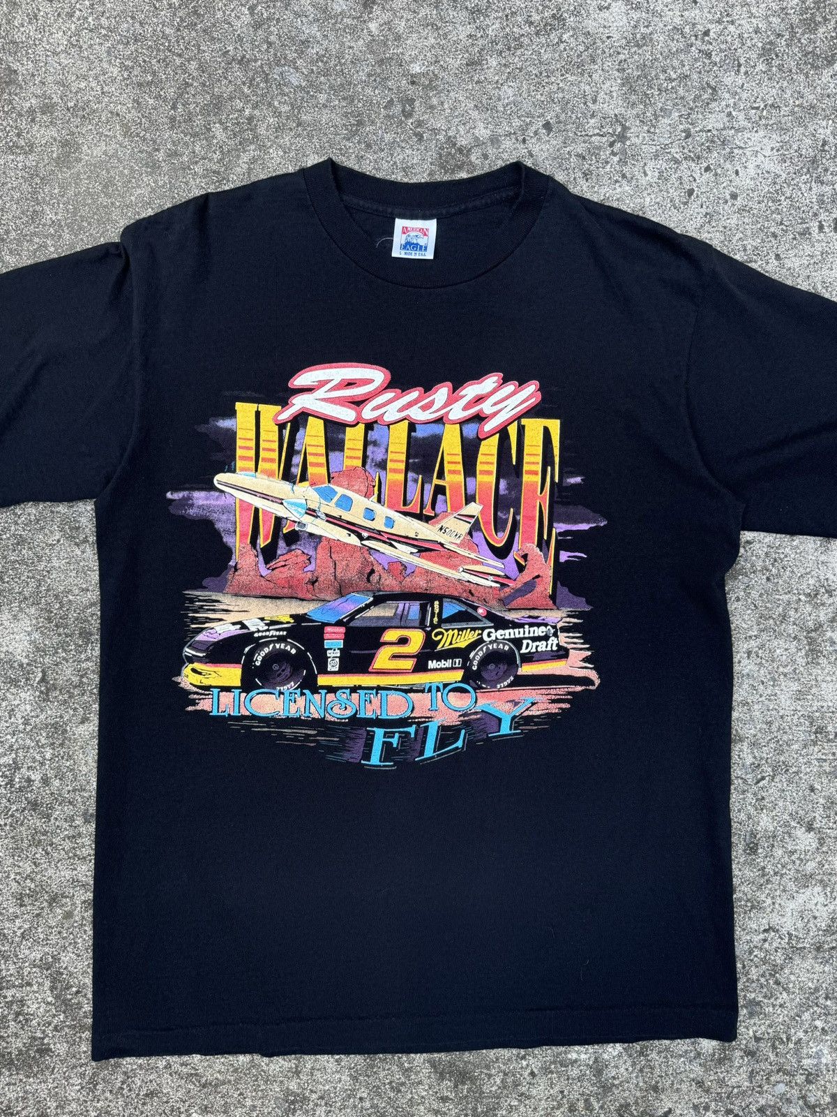 Vintage Vintage 1992 Rusty Wallace NASCAR Shirt. (Large) Size US L / EU 52-54 / 3 - 1 Thumbnail