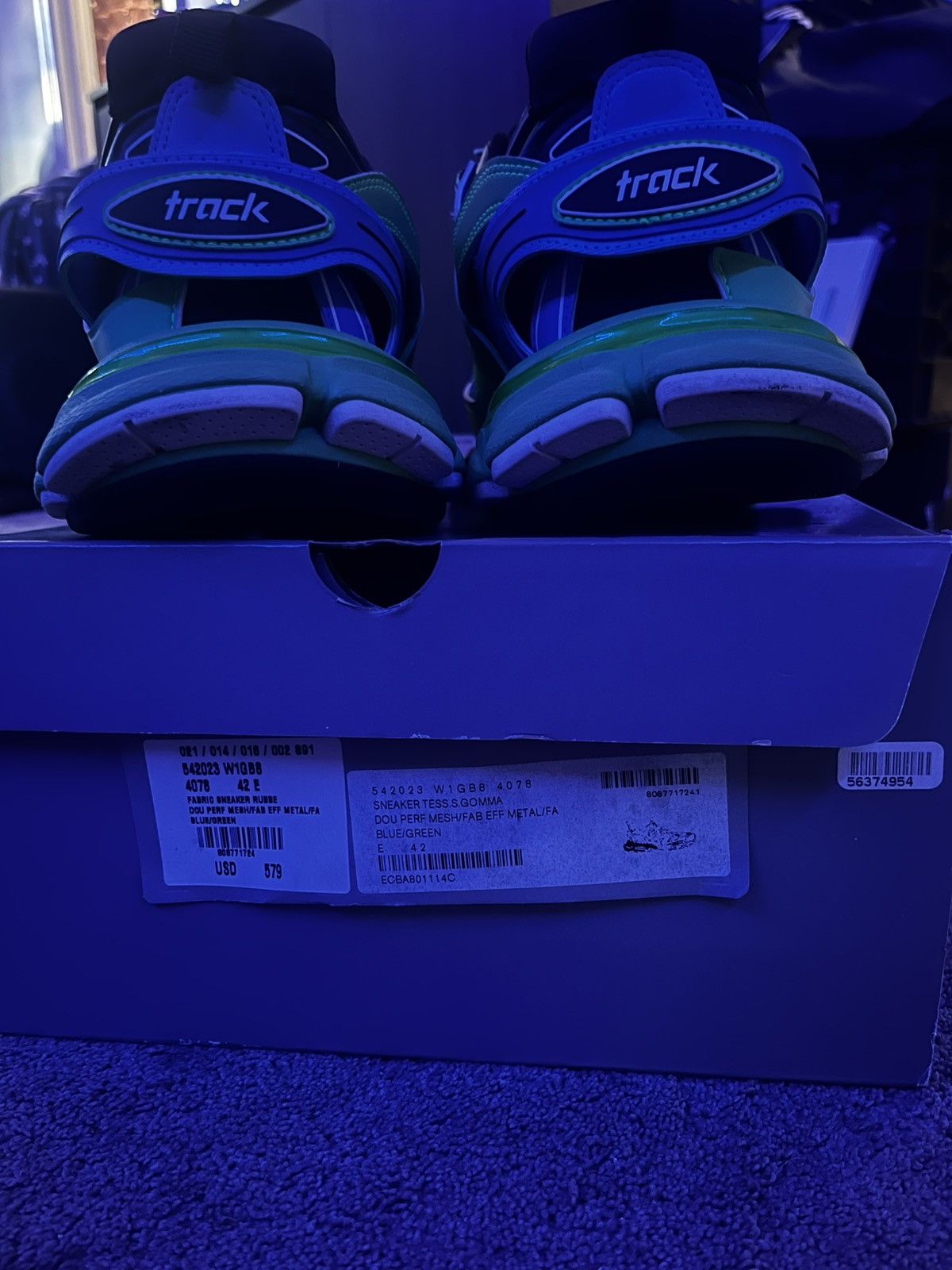 Balenciaga Balenciaga Track: green & blue Size US 9 / EU 42 - 5 Thumbnail