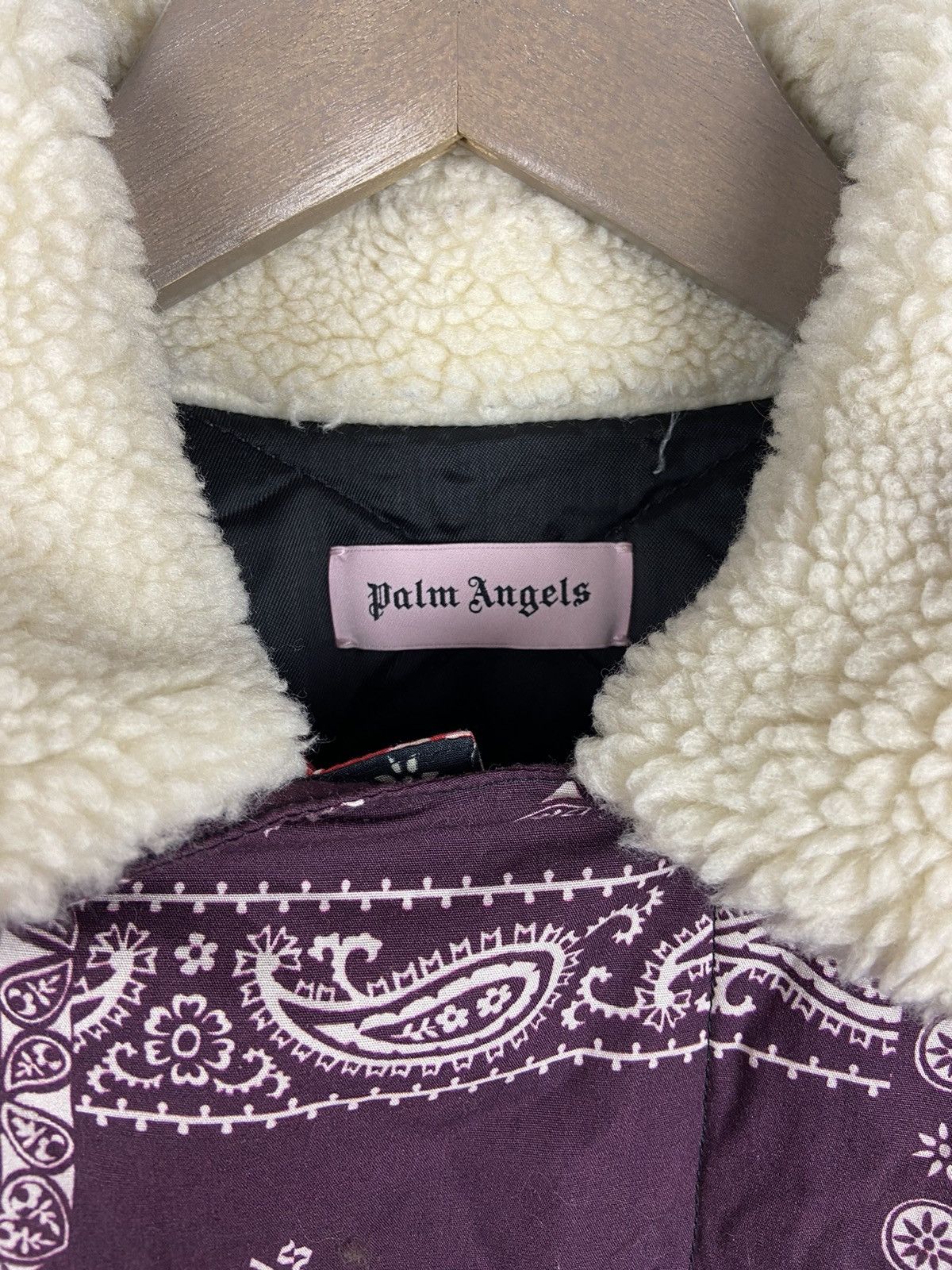 Palm Angels PALM ANGELS BUTTON UP BANDANA SHERPA BOMBER JACKET RARE Sz46 Size US S / EU 44-46 / 1 - 4 Thumbnail