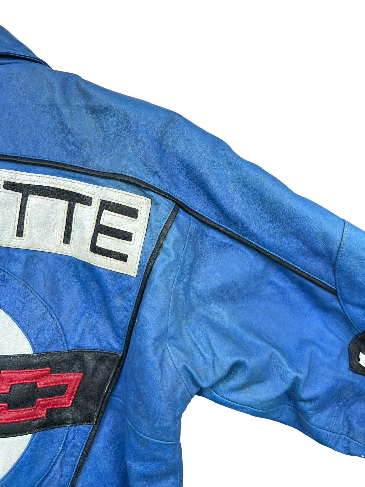 Vintage Vintage Covernett Racing Spellout Baggy Leather Jacket Size US M / EU 48-50 / 2 - 14 Thumbnail