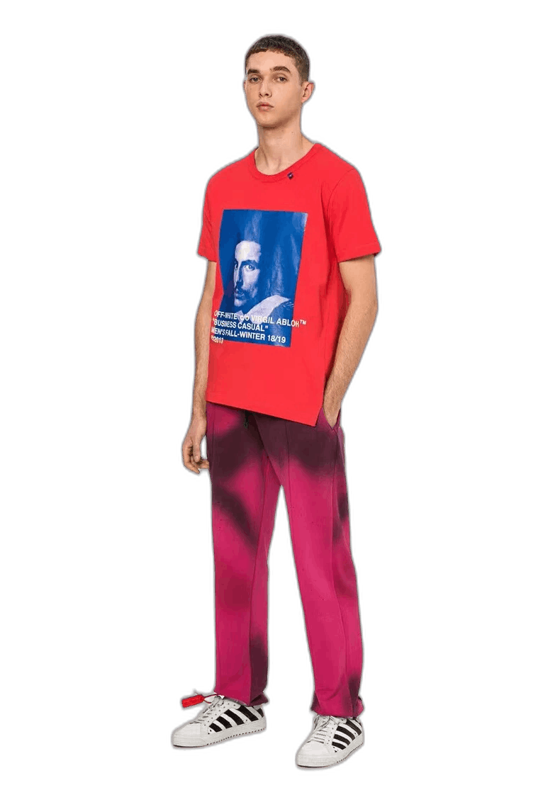 Off-White Off White Short Sleeve Red T-shirt-yf Size US XXS / EU 40 - 1 Thumbnail