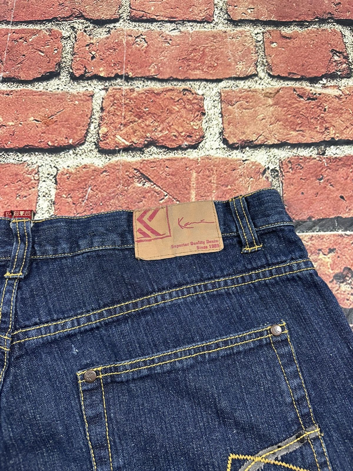 Karl Kani Vintage Karl Kani Jeans Wide Leg Y2K Baggy Embroidered Skate Size US 40 / EU 56 - 9 Thumbnail