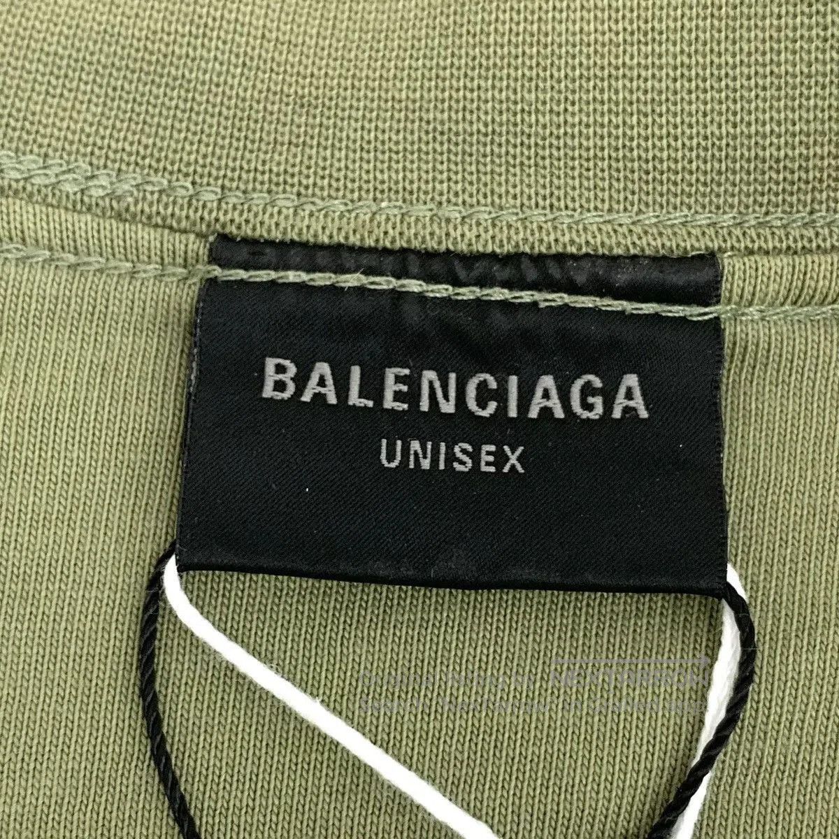 Balenciaga Green Short Sleeve Distressed Graphic T. Size US S / EU 44-46 / 1 - 4 Thumbnail