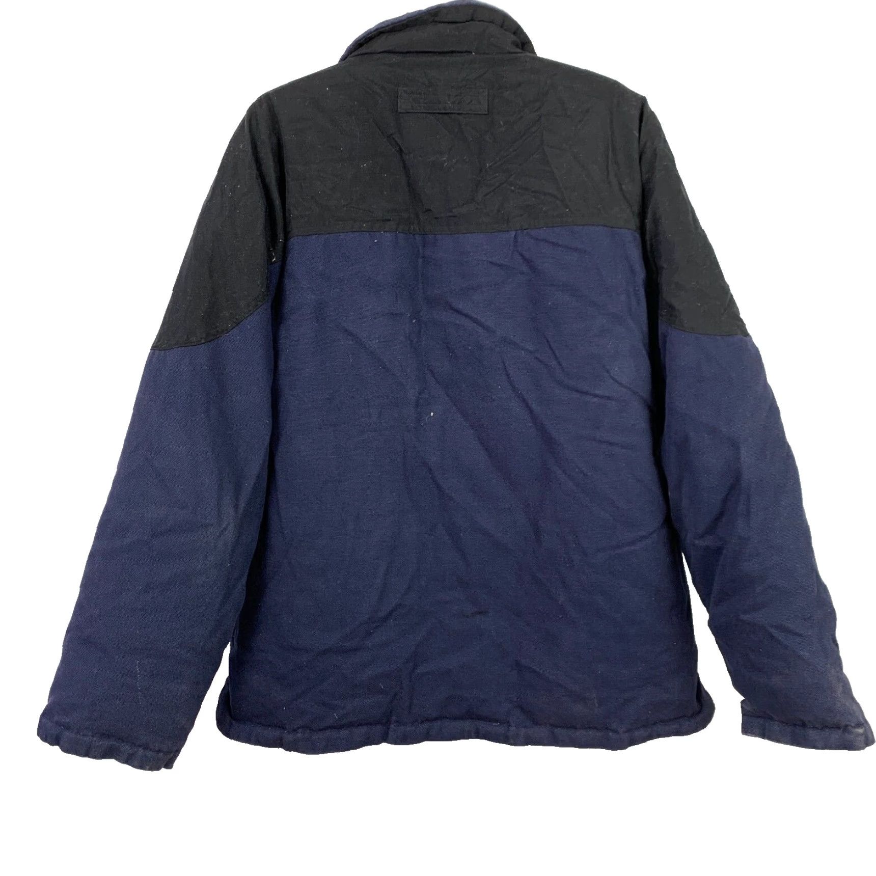 Vintage VINTAGE Duluth Trading Black Blue Canvas Full Zip Work Jacket LT Tall Large Men Jacket Size US L / EU 52-54 / 3 - 5 Thumbnail