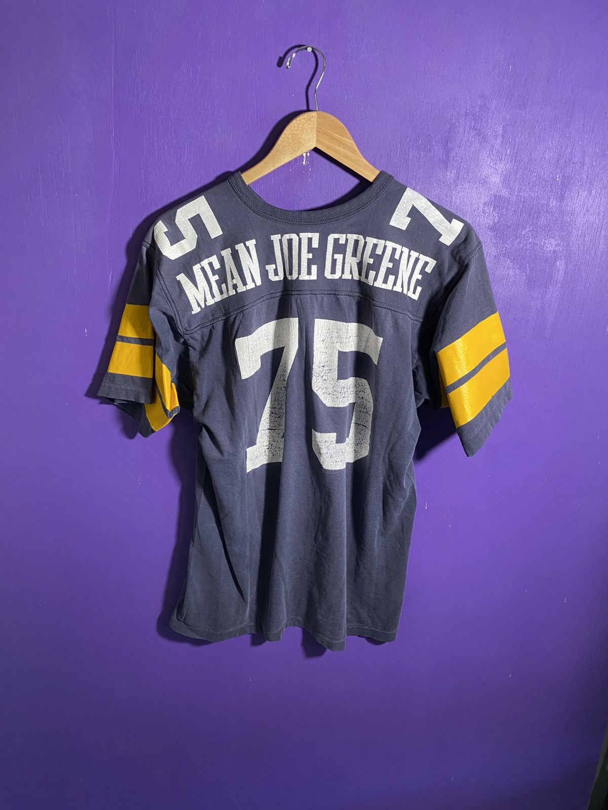 NFL Vintage 70s Steelers Mean Joe Greene jersey shirt Size US L / EU 52-54 / 3 - 2 Thumbnail