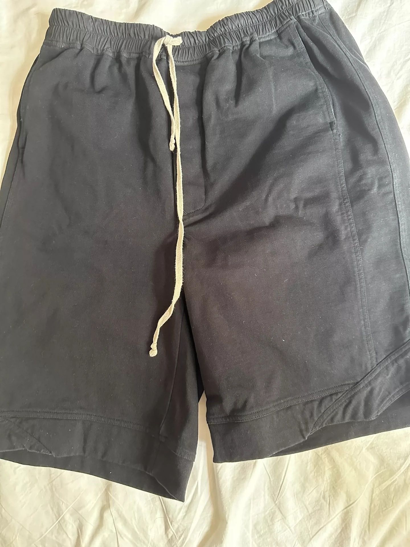 Rick Owens Main line classic casual black shorts