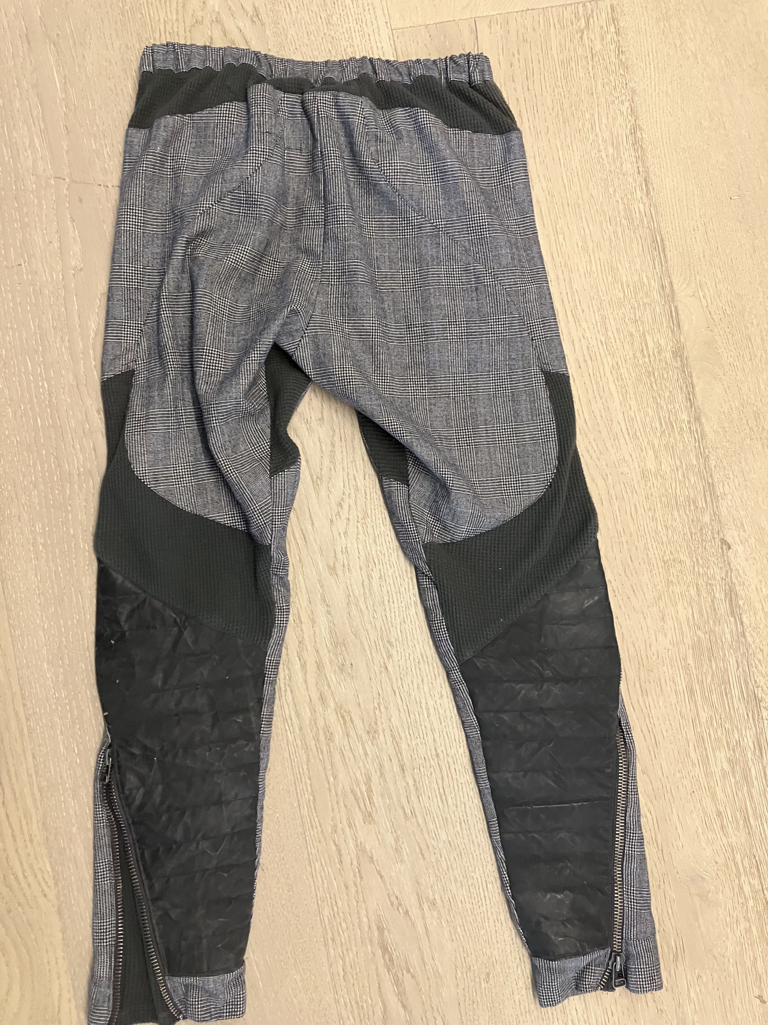 Greg Lauren Greg Lauren Gray Hybrid Moto Pants Medium (Size 2) Size US 32 / EU 48 - 2 Thumbnail