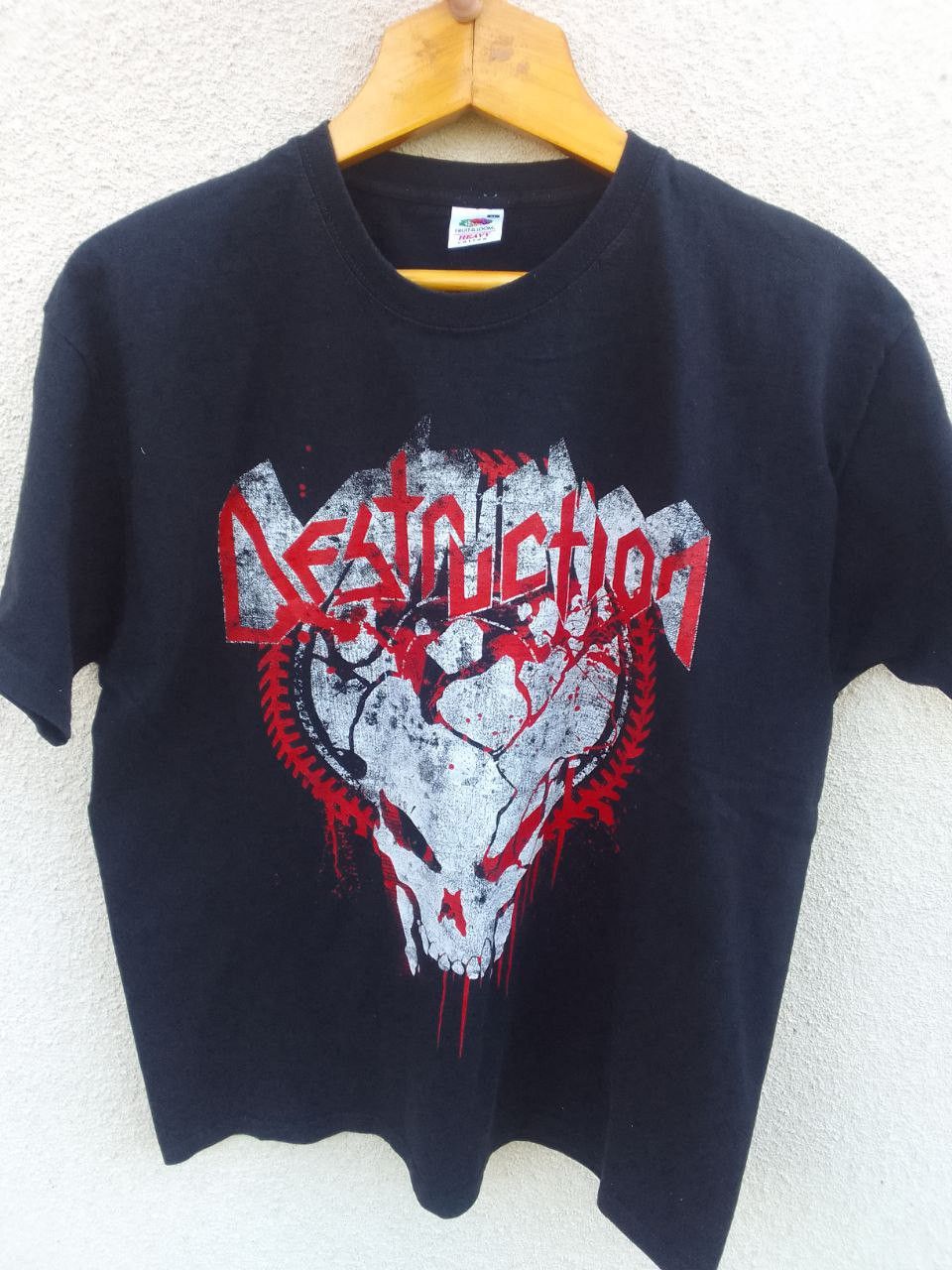 Band Tees × Vintage Vintage Destruction Band rock streetwear rare T-shirt Size US XL / EU 56 / 4 - 1 Thumbnail