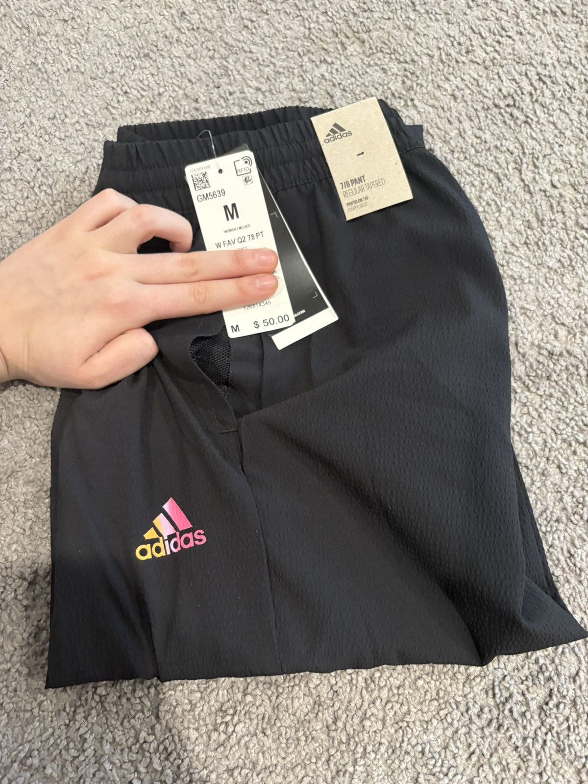 Adidas Adidas black jogger sweatpants with elastic waistband Size 28" / US 6 / IT 42 - 3 Thumbnail