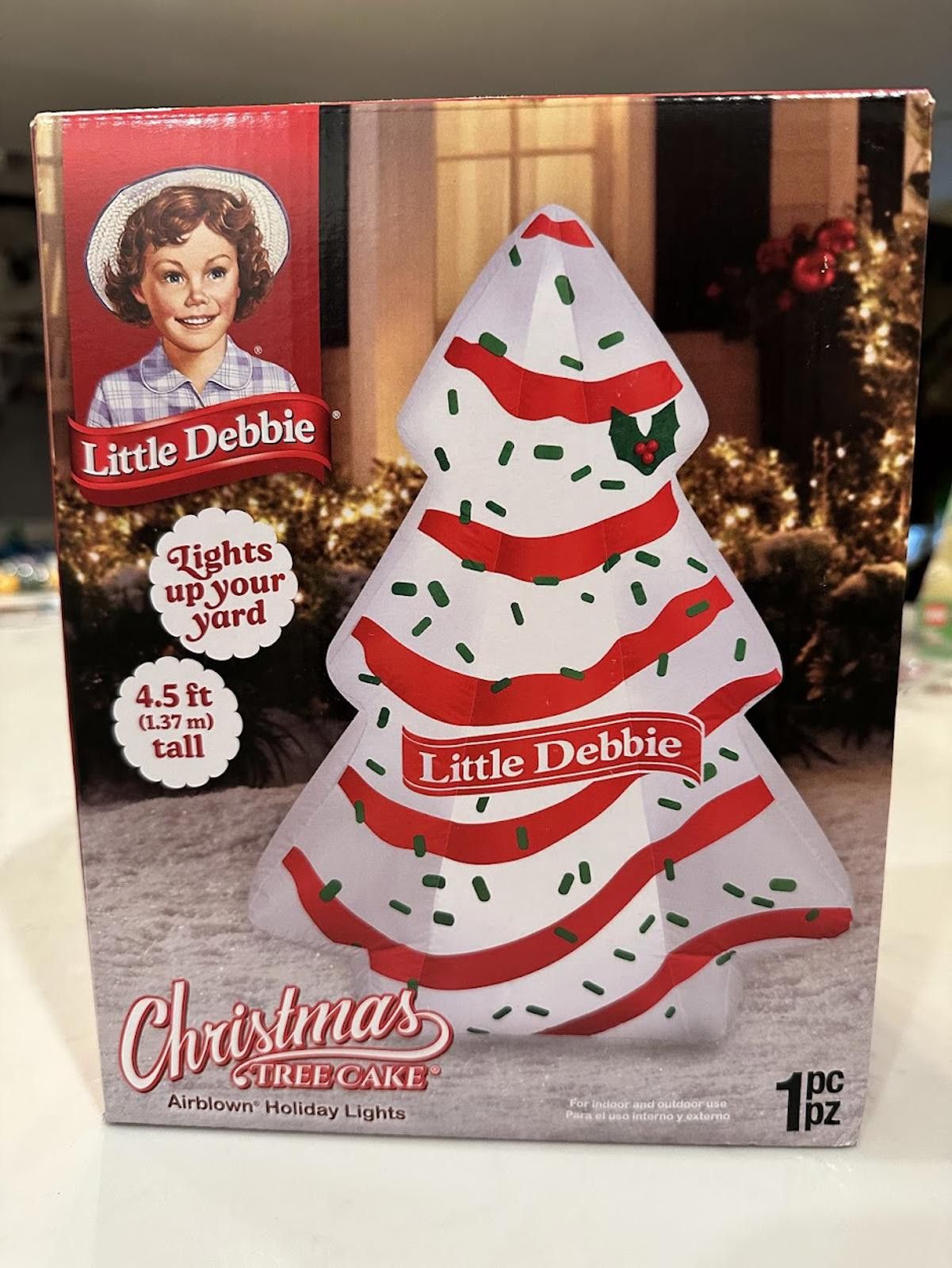 Other NIB Little Debbie 4.5 ft Inflatable Tree Size ONE SIZE - 1 Thumbnail