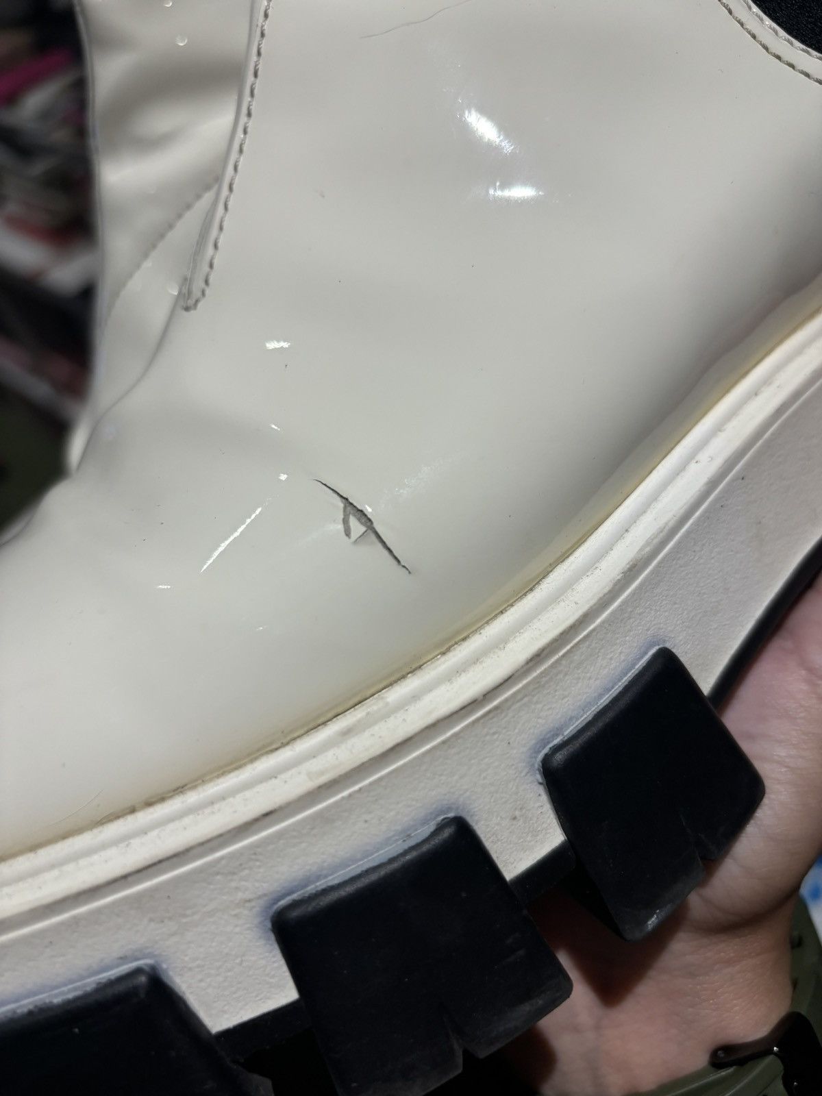 Prada Prada Platform Patent Leather Chelsea Boots Size US 10 / IT 40 - 6 Thumbnail