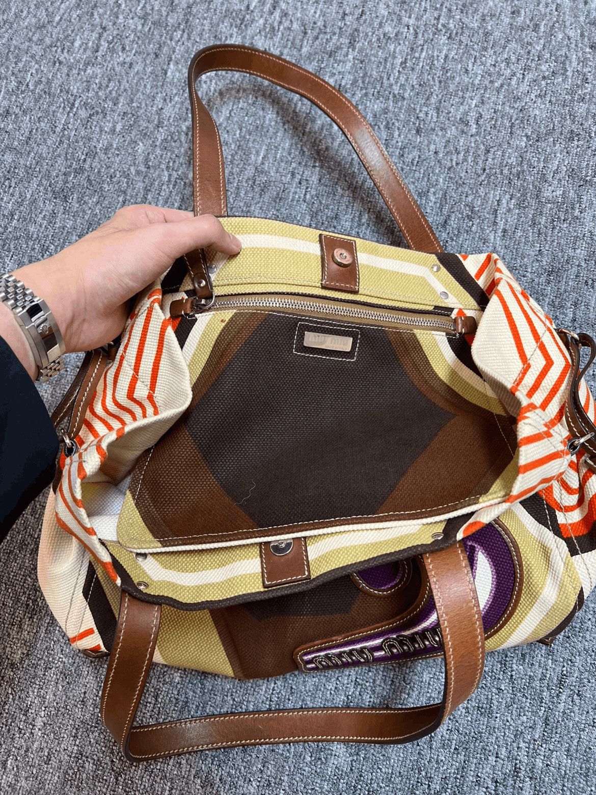 Miu Miu Miu Miu Miu Miu 05ss Canvas Shoulder Bag-2506 Size ONE SIZE - 6 Thumbnail