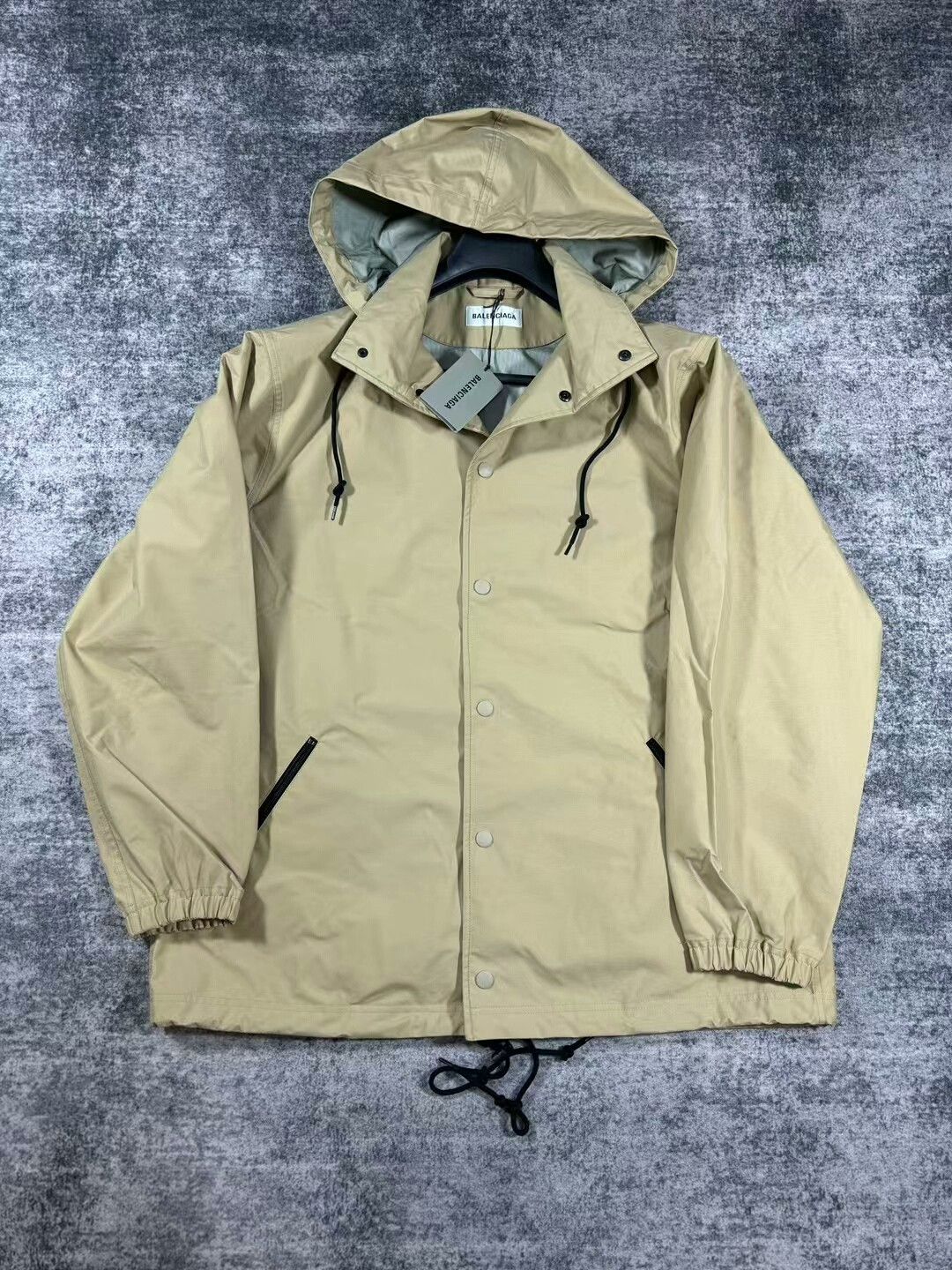Balenciaga balenciaga khaki logo hooded jacket Size US XS / EU 42 / 0 - 1 Thumbnail