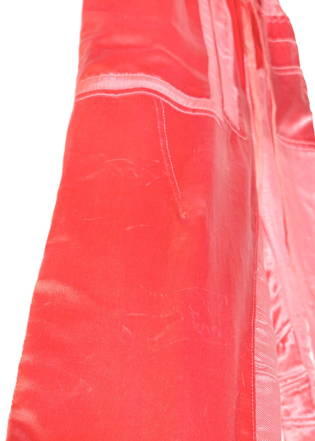 Haider Ackermann Haider Ackermann Pink Satin Patchwork Cropped Pants Size 27" / US 4 / IT 40 - 5 Thumbnail