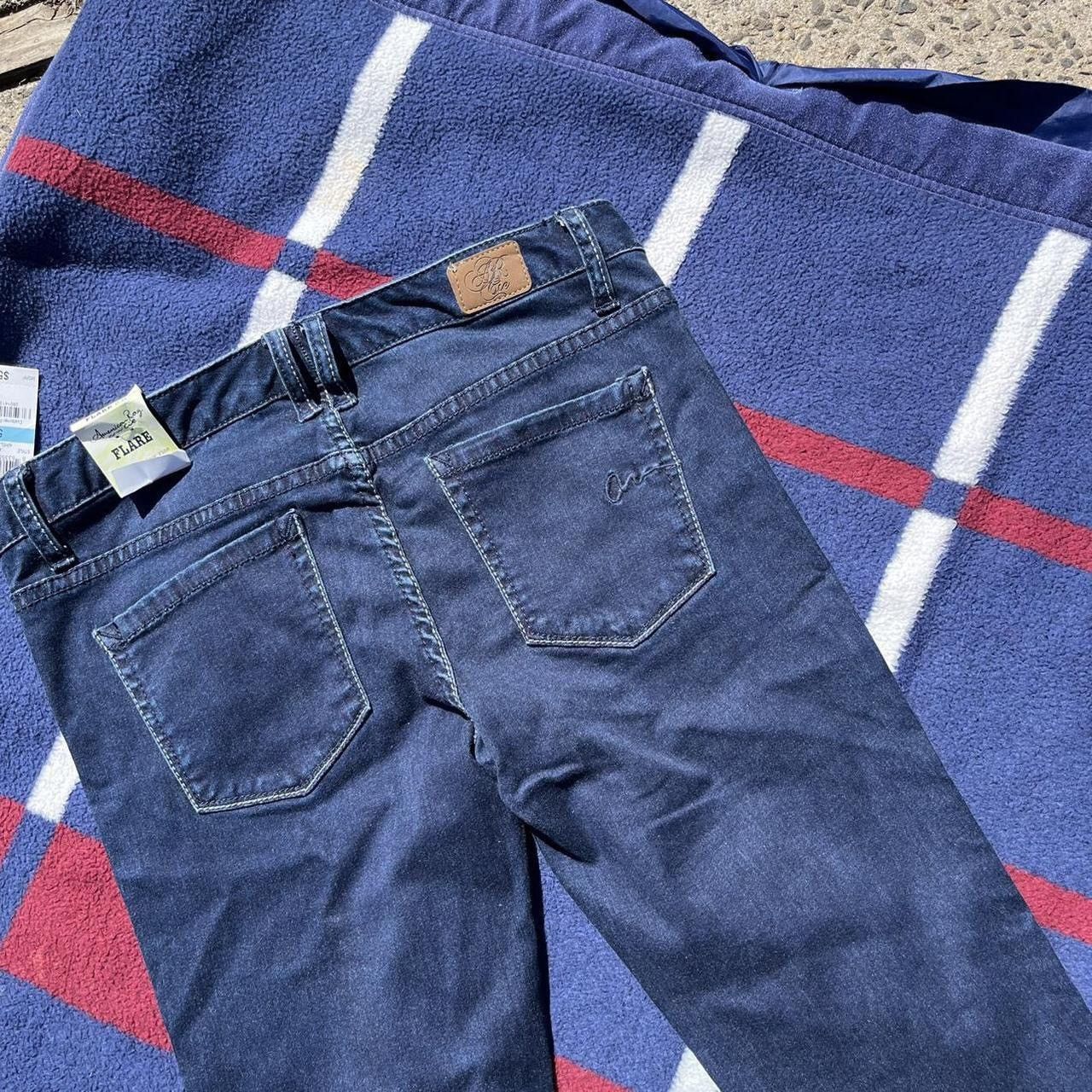 American Rag American Rag Cie Flare Leg Jeans Dark wash Denim Low Rise Size 28" / US 6 / IT 42 - 3 Thumbnail