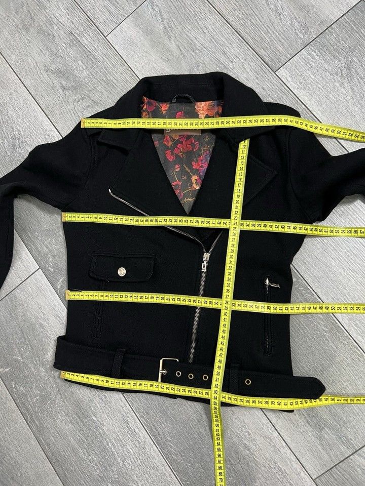 John Galliano Galliano Wool Blend Biker Jacket Black Size 28\42 Size M / US 6-8 / IT 42-44 - 17 Thumbnail