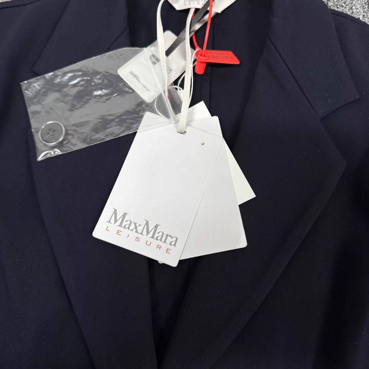 Max Mara MaxMara Navy Single-Breasted Blazer L New w/ Tags Size L / US 10 / IT 46 - 5 Thumbnail