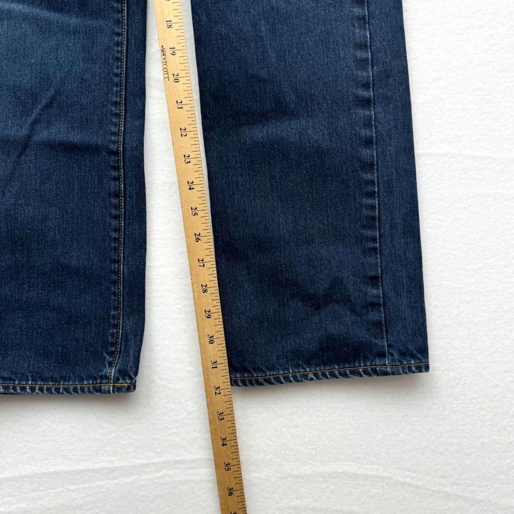 J.Crew VINTAGE J.Crew Jeans Men Slim Straight Dark Wash Denim 31x32 Blue Inseam 32 Slimming Regular Size Men Size US 31 - 7 Thumbnail
