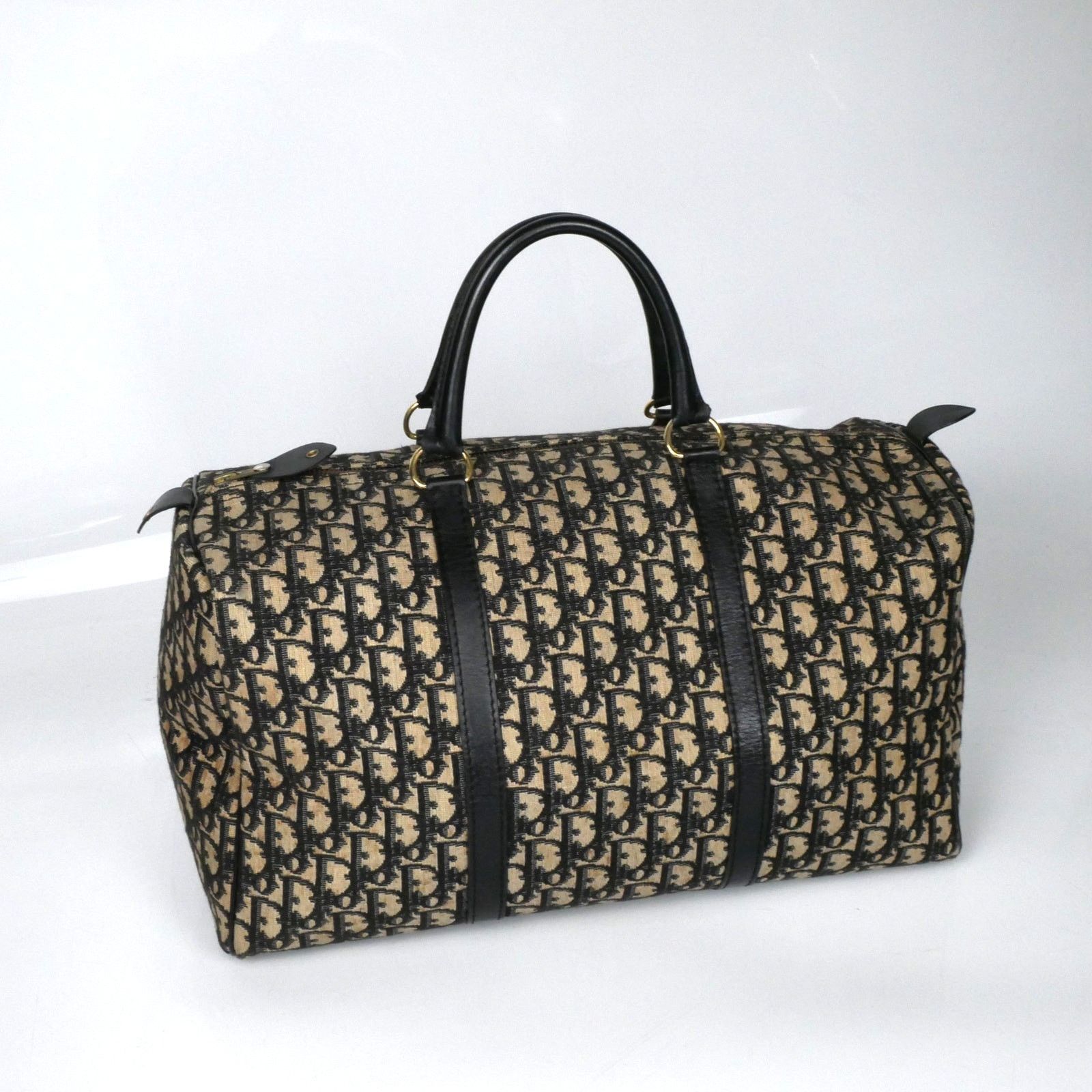 Dior Christian Dior Beige Trotter Monogram Duffle Bag Size ONE SIZE - 3 Thumbnail