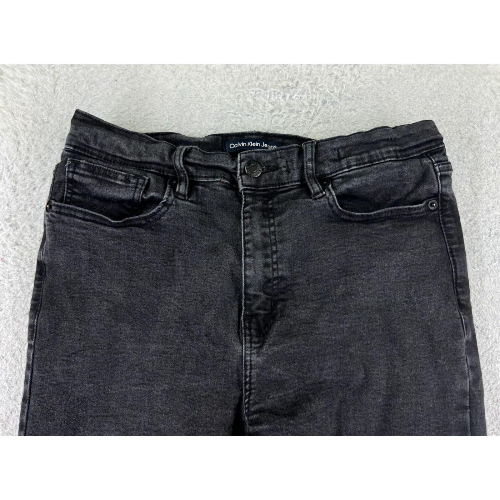 Calvin Klein Calvin Klein Jeans Women 12 Black Denim High Rise Jegging Cotton 27x24 Size 34" / US 12 / IT 48 - 4 Thumbnail