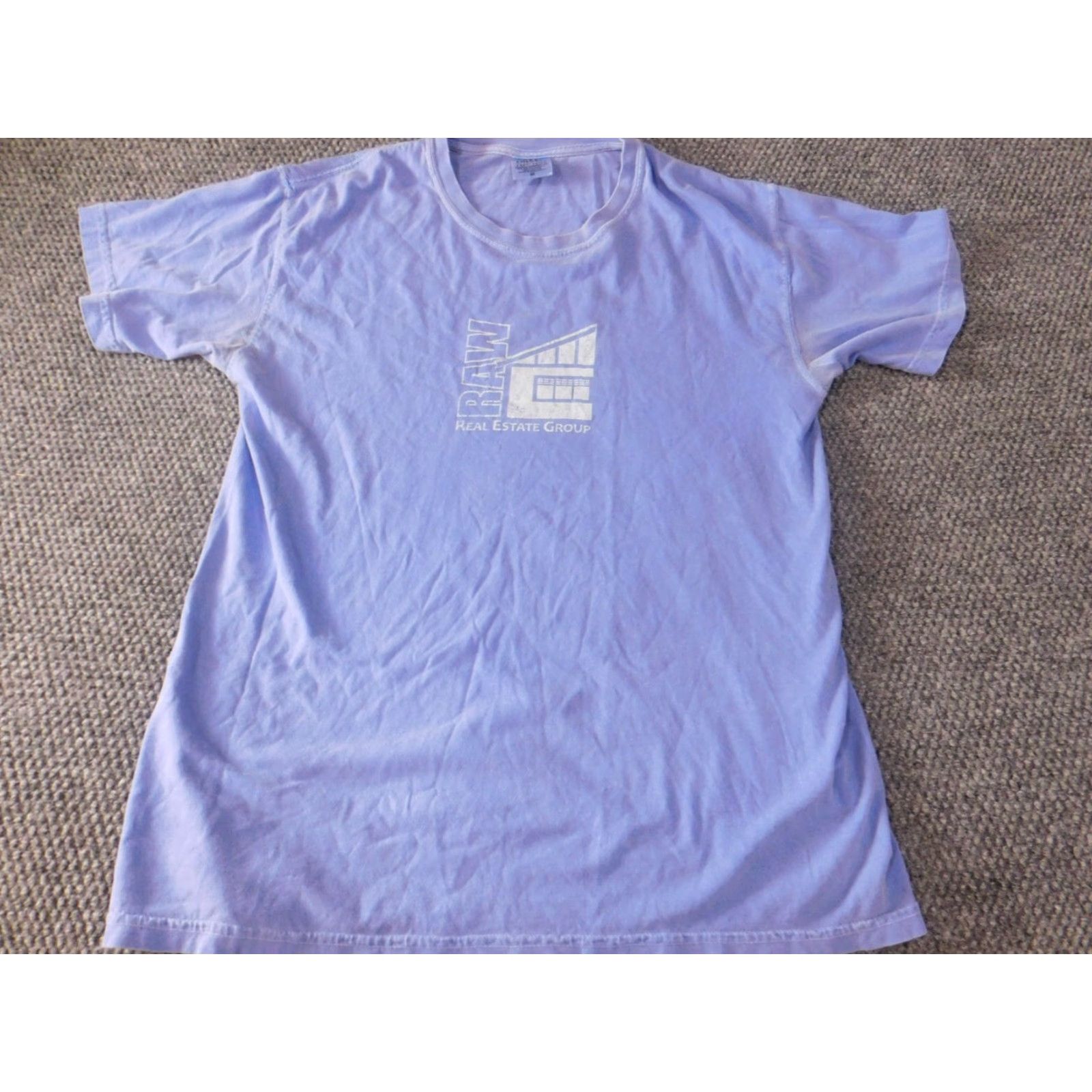 Comfort Colors Comfort Colors Mens Shirt M blue Logo Short Sleeve Crew Neck Cotton Knit T-Shirt Classic Real Estate Graphic Colorful Breathable Size US M / EU 48-50 / 2 - 3 Thumbnail