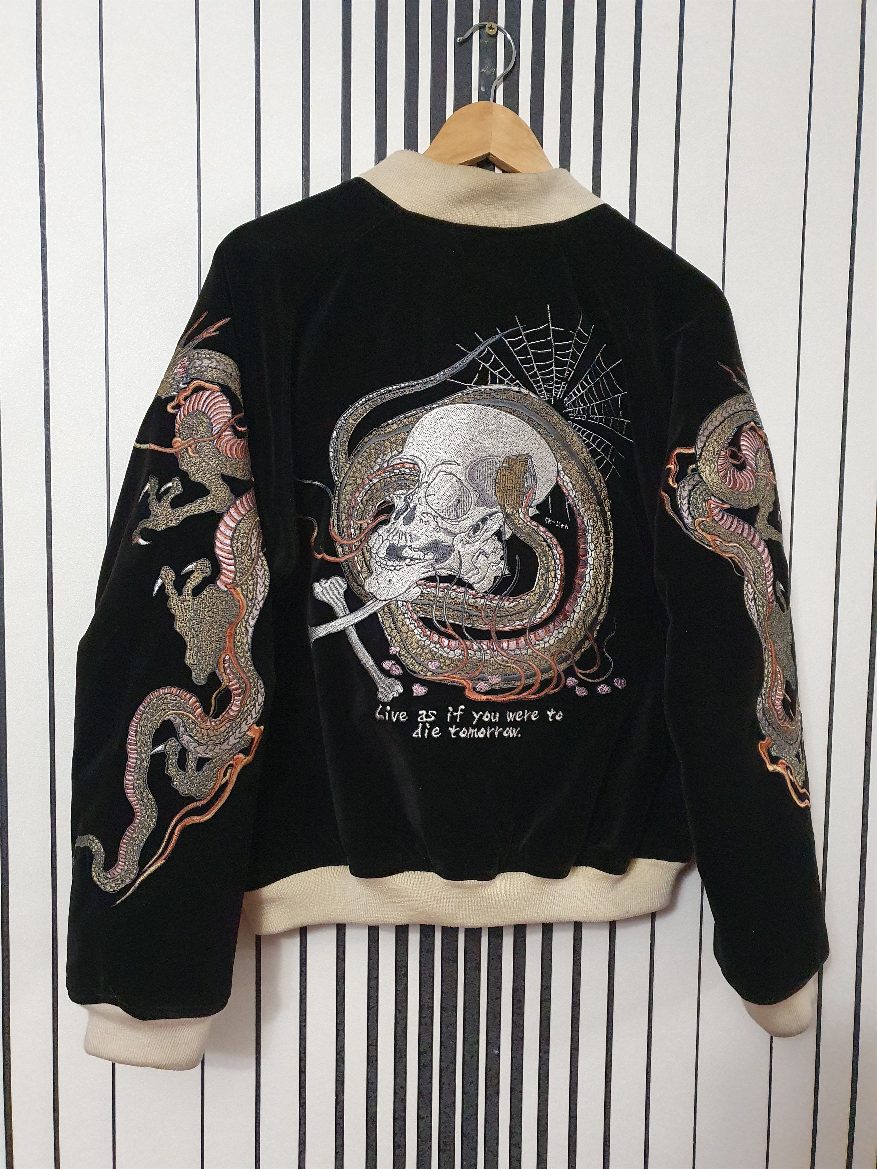 Tedman Rare Tedman Reversible Y2k "Live or Die" Japan Bomber Jacket Size US M / EU 48-50 / 2 - 1 Thumbnail