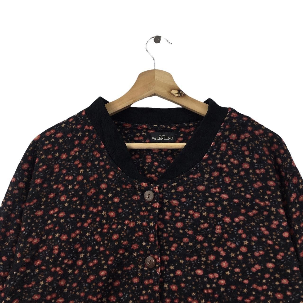Valentino Vtg SOFIA VALENTINO ITALY All Over Print Floral Sweater Size M / US 6-8 / IT 42-44 - 2 Thumbnail