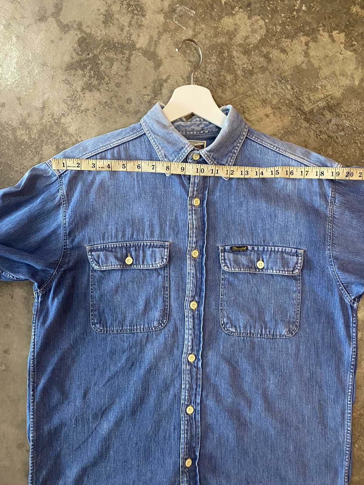 Vintage × Wrangler Wrangler Shirt Button Ups Size US M / EU 48-50 / 2 - 11 Thumbnail