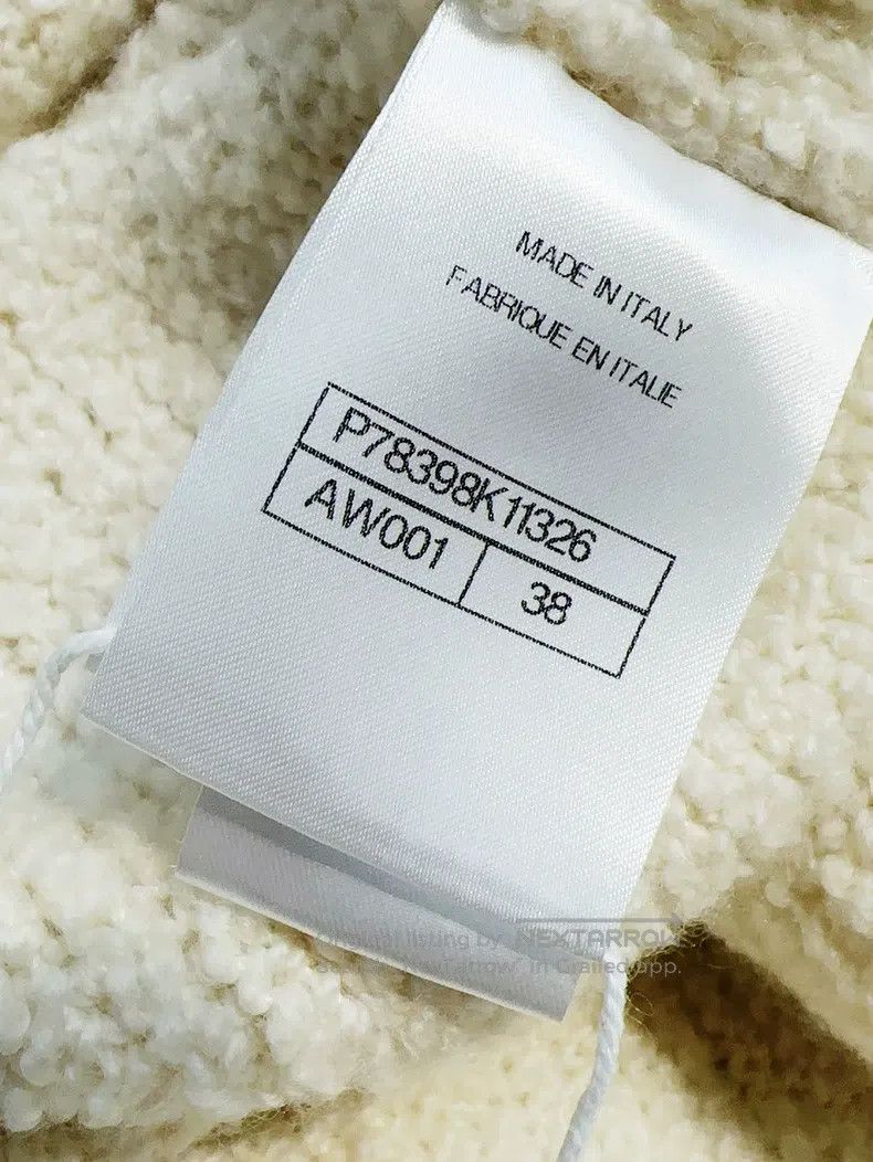 Chanel Chanel 24K autumn and winter milk white ruffle v-neck knit Size XS / US 0-2 / IT 36-38 - 7 Thumbnail