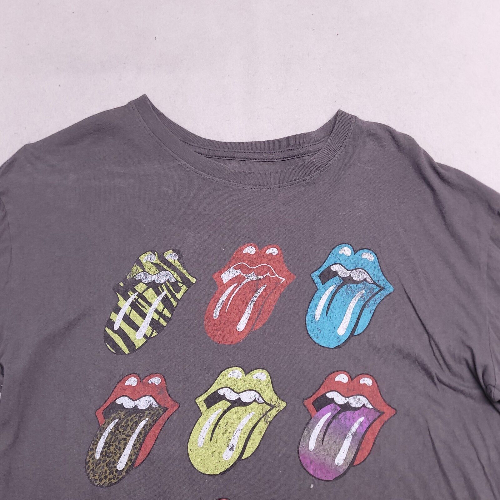 The Rolling Stones The Rolling Stones Graphic T-Shirt Adult Mens Size M Gray Size US M / EU 48-50 / 2 - 1 Thumbnail