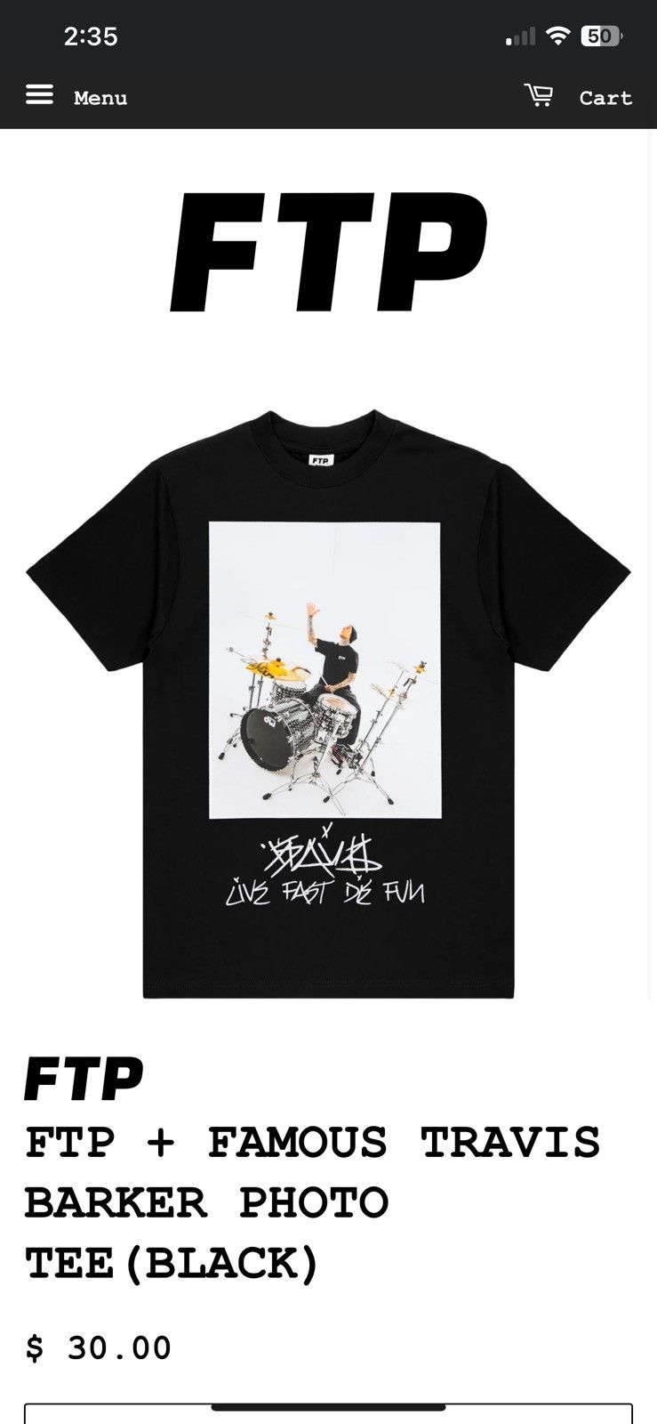 Fuck The Population × Streetwear × Supreme FTP famous travis  