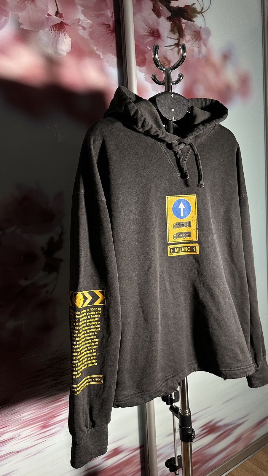 Dolce & Gabbana DOLCE & GABBANA Sweater Black Cotton Hooded DG Shield 🔥🔥 Size US S / EU 44-46 / 1 - 5 Thumbnail