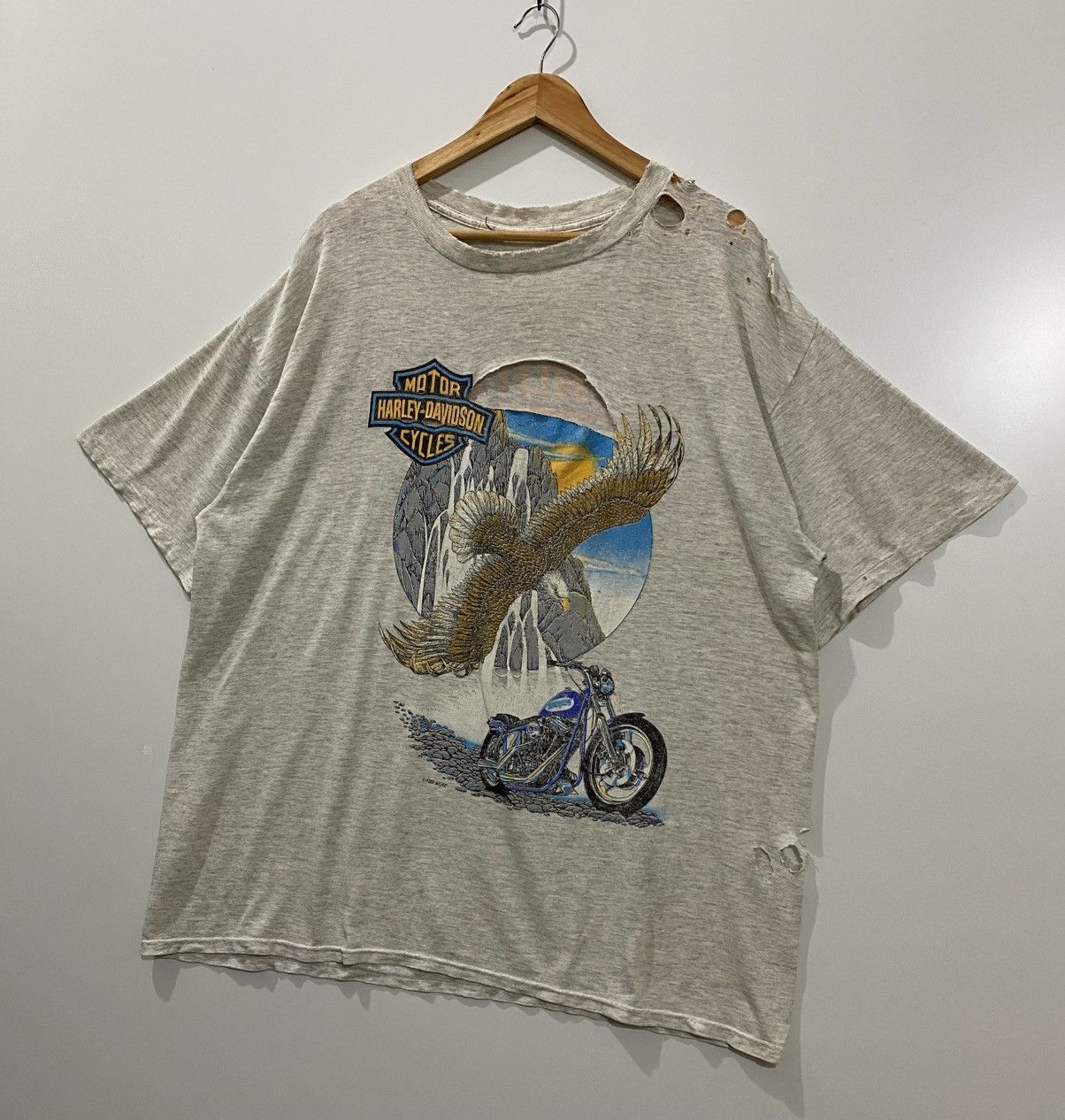 Vintage Vintage t-shirt harley davidson 1995 Size US XL / EU 56 / 4 - 3 Thumbnail