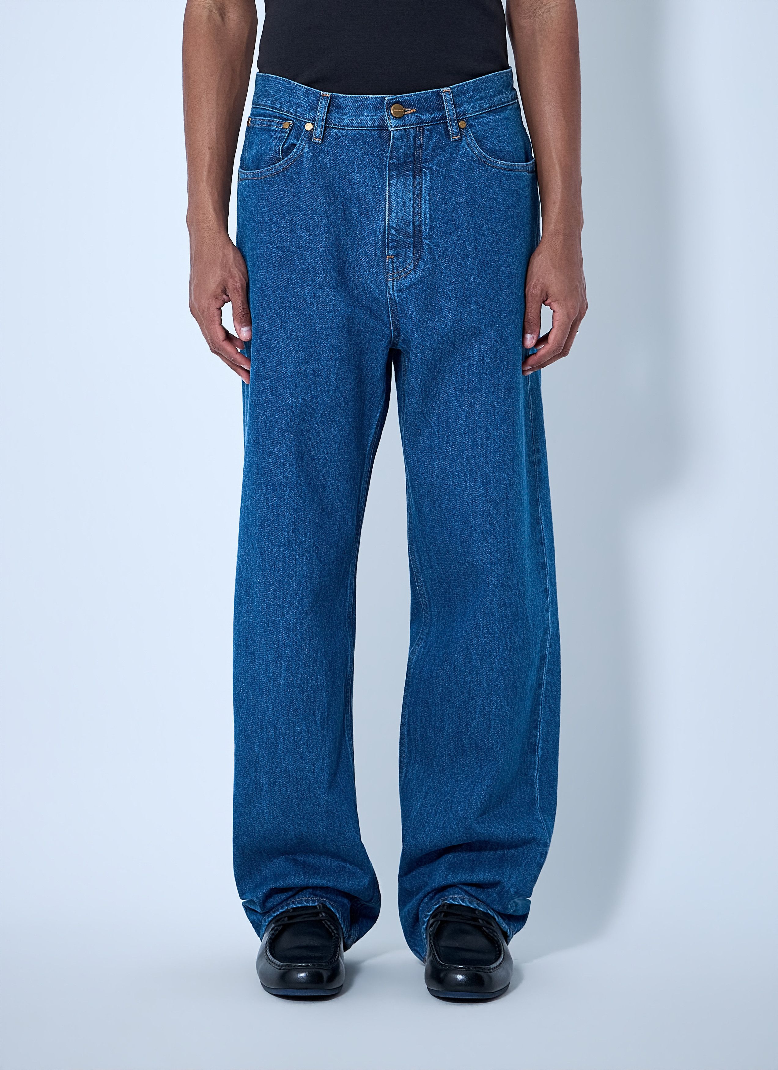Jil Sander Wide-Leg Denim Jeans Size US 34 / EU 50 - 1 Thumbnail