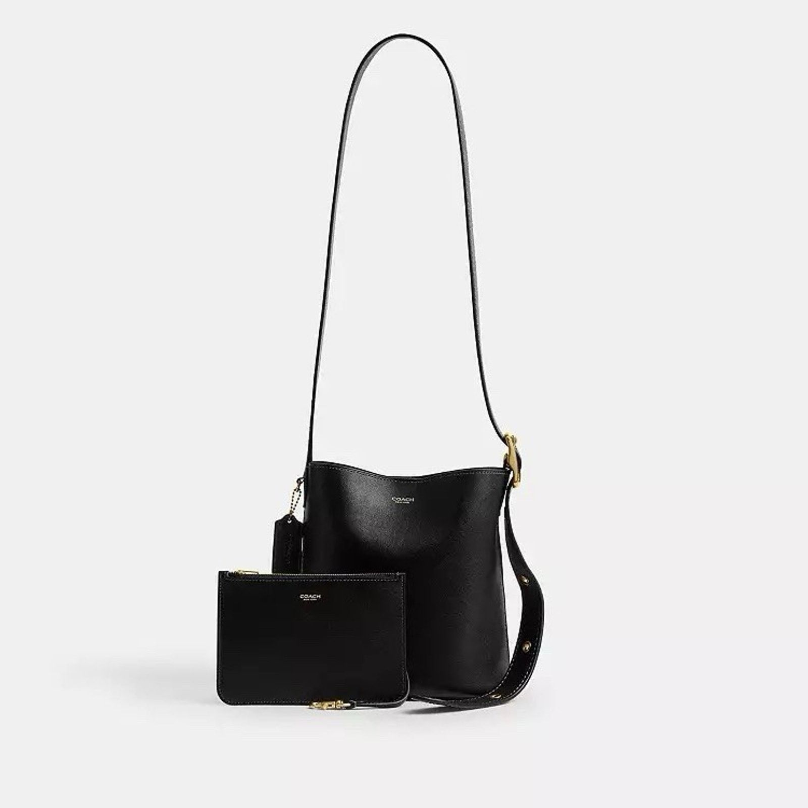 Coach NWT Coach Bleecker Bucket Bag 21 leather CCX07 Brass /Black Size ONE SIZE - 10 Thumbnail