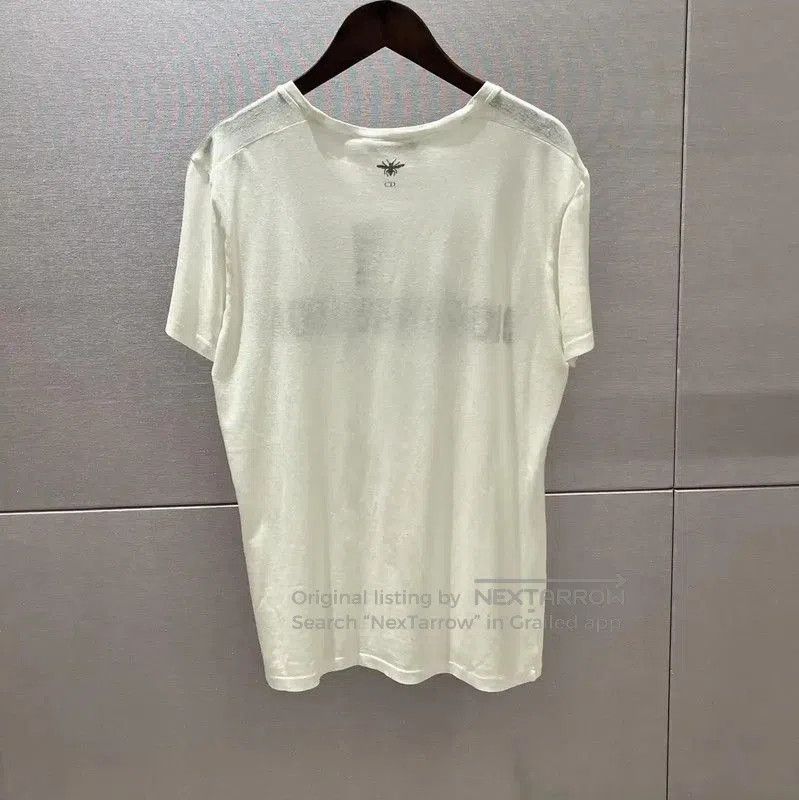 Dior Dior White Cotton Graphic T. Size XS / US 0-2 / IT 36-38 - 4 Thumbnail
